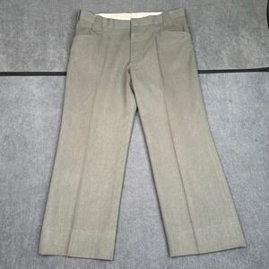Vintage H Bar C California Ranchwear Western Trousers Keystone Loops Gray Green